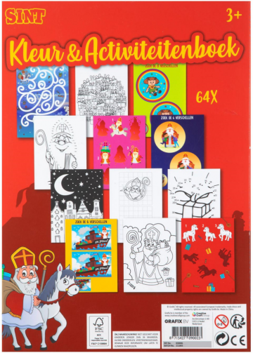 Kleur en activiteitenboek sinterklaas