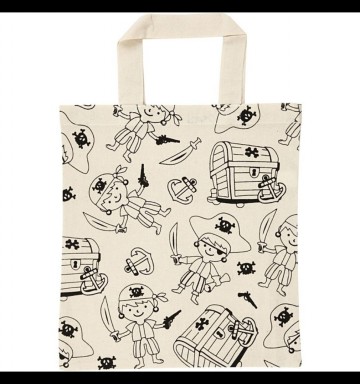 Katoenen tas piraat 0